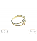 Anel LBS & Kessy Folheado Coração + Bronze + Prata