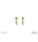  Argola LBS & Kessy Folheado Boleada - 1,3cm