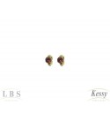 Argola Infantil LBS & Kessy Folheado Com Pedra - 0,9cm