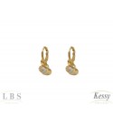 Argola LBS & Kessy Folheado Com Pedras - 2cm