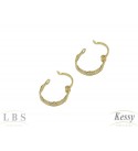  Argola LBS & Kessy Folheado Flor - 1,2cm