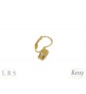 Argola LBS & Kessy Folheado Com Pedra - 2cm 