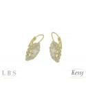  Argola LBS & Kessy Folheado Com Pedras - 2,5cm