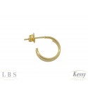  Argola LBS & Kessy Folheado Clássica - 1cm
