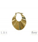 Argola LBS & Kessy Folheado - 3,5cm