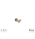 Brinco Infantil LBS & Kessy Folheado Coração - 0,5cm  