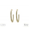 Argola LBS & Kessy Folheado Com Arcos - 3cm