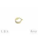  Argola LBS & Kessy Folheado Clássica Trabalhada - 1,3cm   