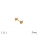 Brinco Infantil LBS & Kessy Folheado Bolinha - 0,4cm  