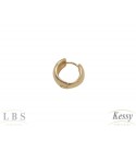  Argola LBS & Kessy Folheado Clássica Redonda - 1cm