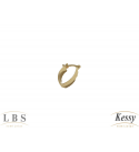 Argola LBS & Kessy Folheado De Estrela - 1,7cm