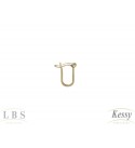  Argola LBS & Kessy Folheado Clássica - 1,3cm