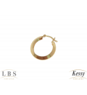  Argola LBS & Kessy Folheado Boleada - 1,3cm 