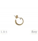  Argola LBS & Kessy Folheado Redonda - 1,3cm  