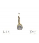 Argola LBS & Kessy Folheado Com Pedra - 2,5cm