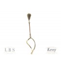 Brinco LBS & Kessy Folheado Pendente - 6,5cm