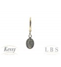 Argola LBS & Kessy Folheado Pendente Maria - 2cm