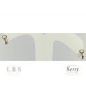 Brinco LBS & Kessy Folheado Chave - 1cm