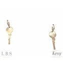 Argola LBS & Kessy Folheado Chave - 4,5cm 