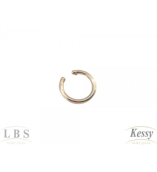 Argola Fake LBS & Kessy Folheado - 1,5cm