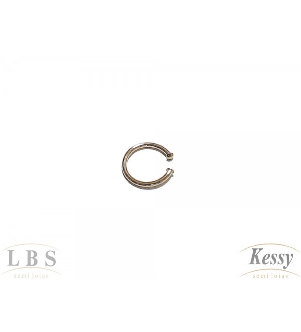 Argola Fake LBS & Kessy Folheado - 1,8cm