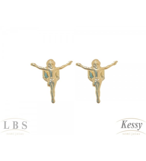 Brinco LBS  & Kessy Folheado Jesus - 1,4cm