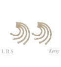 Brinco Ear Cuff LBS & Kessy Folheado Com Pedras - 3cm 