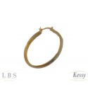 Argola LBS & Kessy Folheado - 8,5cm