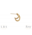 Brinco Ear Hook LBS & Kessy Folheado Zircônia - 1,5cm