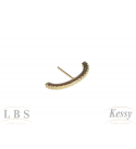 Brinco LBS & Kessy Folheado Arco + Pedras - 2,5cm