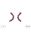 Brinco Ear Cuff LBS & Kessy Folheado Com Pedras - 2,5cm 