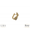 Argola LBS & Kessy Folheado Com Pedras - 1,8cm