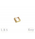  Argola Infantil/Cartilagem LBS & Kessy Folheada Pedras - 0,9cm