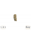  Argola Fake LBS & Kessy Folheado Com Pedras - 1,2cm  
