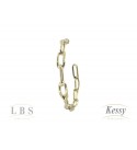 Argola LBS & Kessy Folheado Arcos - 2,5cm