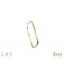 Argola LBS & Kessy Folheado - 3,5cm