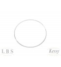 Argola LBS & Kessy Prata Longa - 7cm
