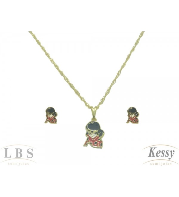 Conjunto Infantil LBS & Kessy Folheado Ladybug