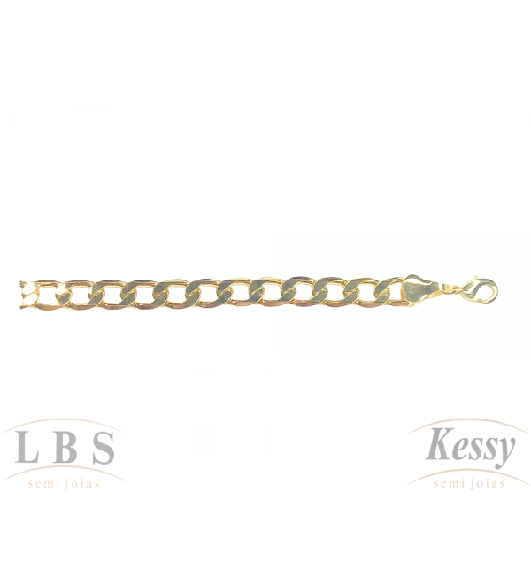 Gargantilha Choker LBS & Kessy Folheado Grumet - 31cm Ajustável 