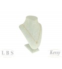 Gargantilha LBS & Kessy Folheado Coração + Pedra - 45cm
