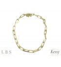 Pulseira LBS & Kessy Folheado Corrente - 20cm  