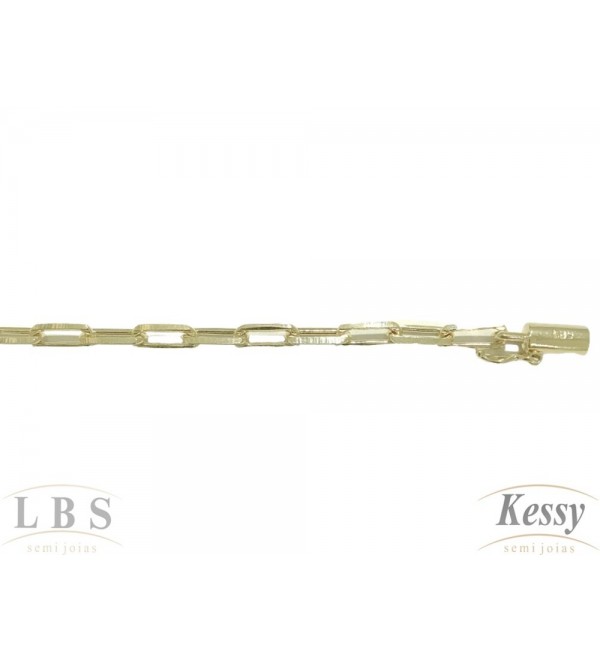 Pulseira LBS & Kessy Folheado Corrente - 20cm  