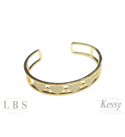 Bracelete LBS & Kessy Folheado Coração + Micro Zircônia 