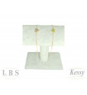 Pulseira Infantil LBS & Kessy Folheado Coração + Pedras - 15cm 