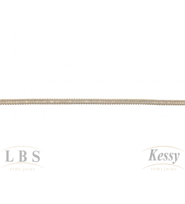 Pulseira LBS & Kessy Folheado Pedras - 19cm Ajustável 