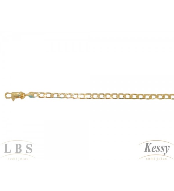 Pulseira Masculina LBS & Kessy Folheado - 20cm
