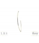 Argola LBS & Kessy Folheado - 7cm