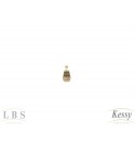 Argola Infantil LBS & Kessy Folheado Trabalhada - 0,8cm