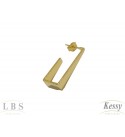 Argola LBS & Kessy Folheado - 2,5cm