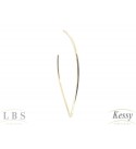 Argola LBS & Kessy Folheado - 6cm